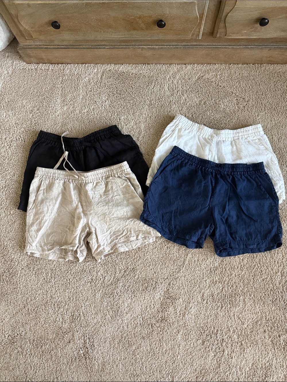 Tommy Bahamas Two Palms High-Rise Linen Easy Shorts